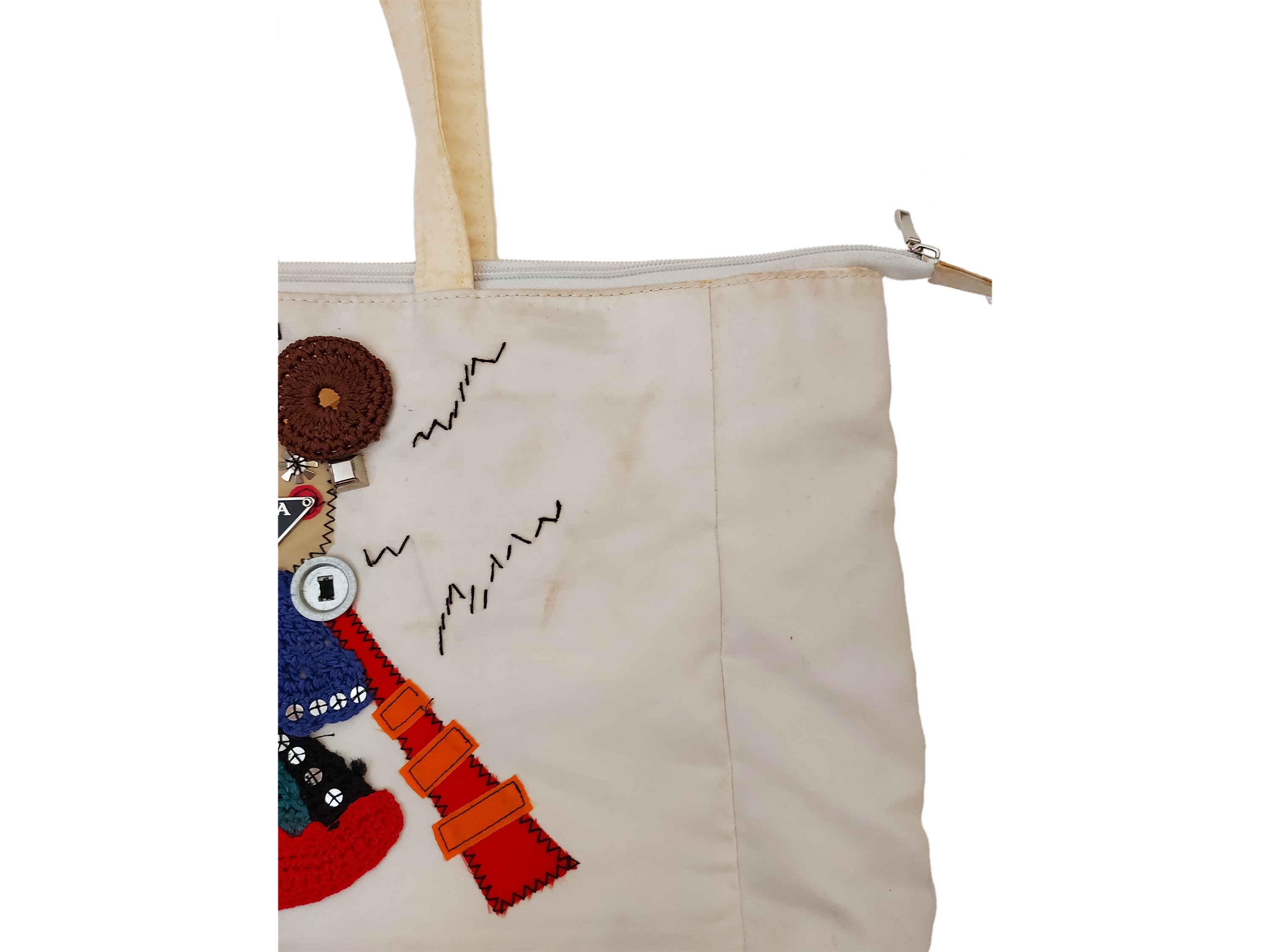 Prada - Shopper in nylon bianca