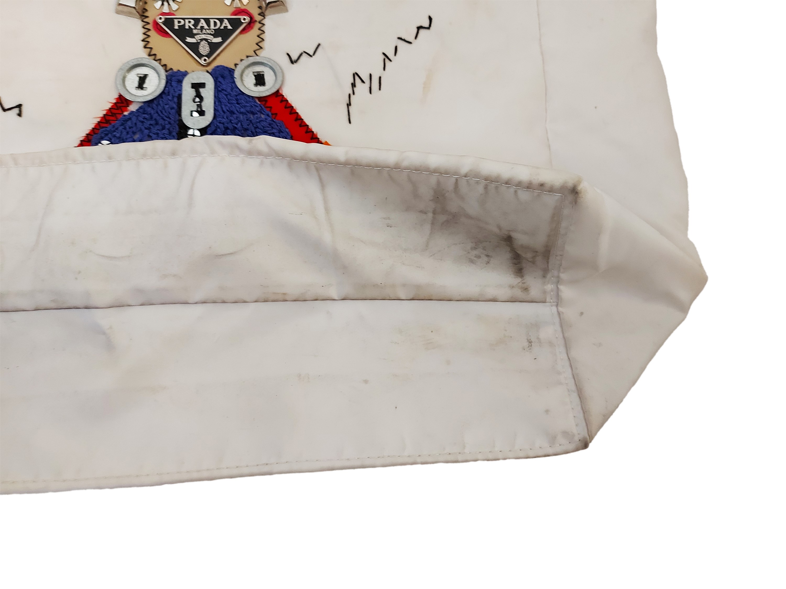 Prada - Shopper in nylon bianca