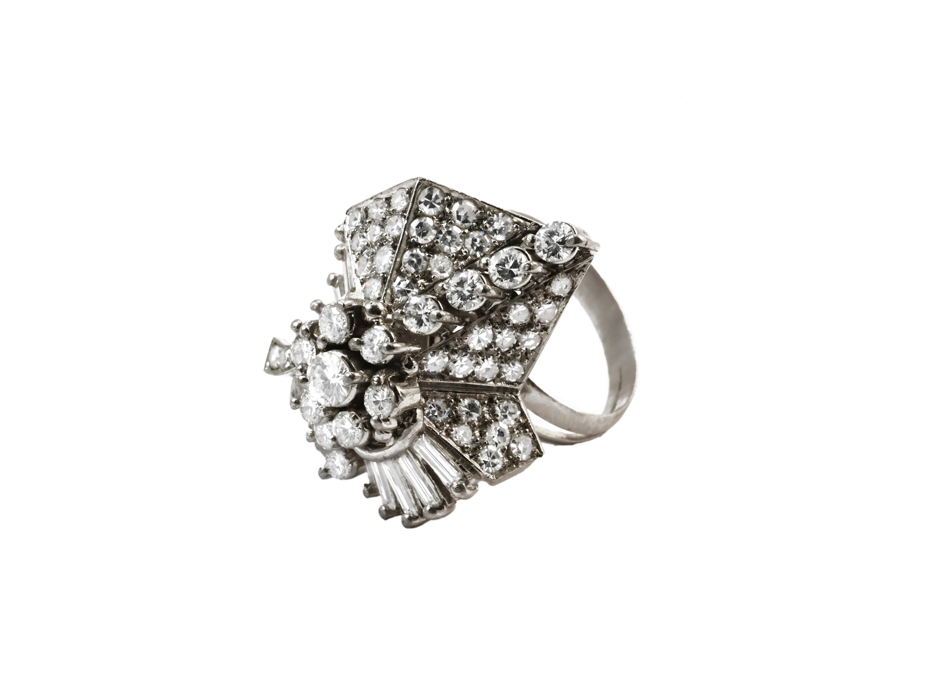 Anello in Oro Bianco con Diamanti