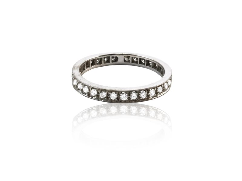 Anello Eternelle in Oro Bianco con Diamanti