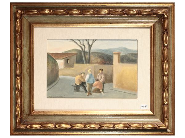 Nino Tirinnanzi - Giocatori di bocce