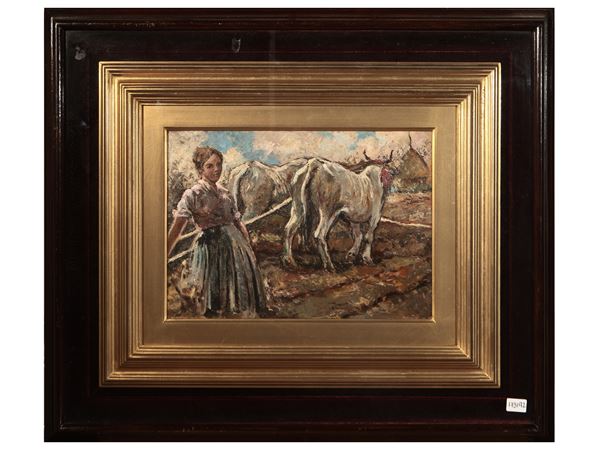 Cesare Ciani : Peasant  - Auction Dèballage. Deals at Auction - Maison Bibelot - Casa d'Aste Firenze - Milano