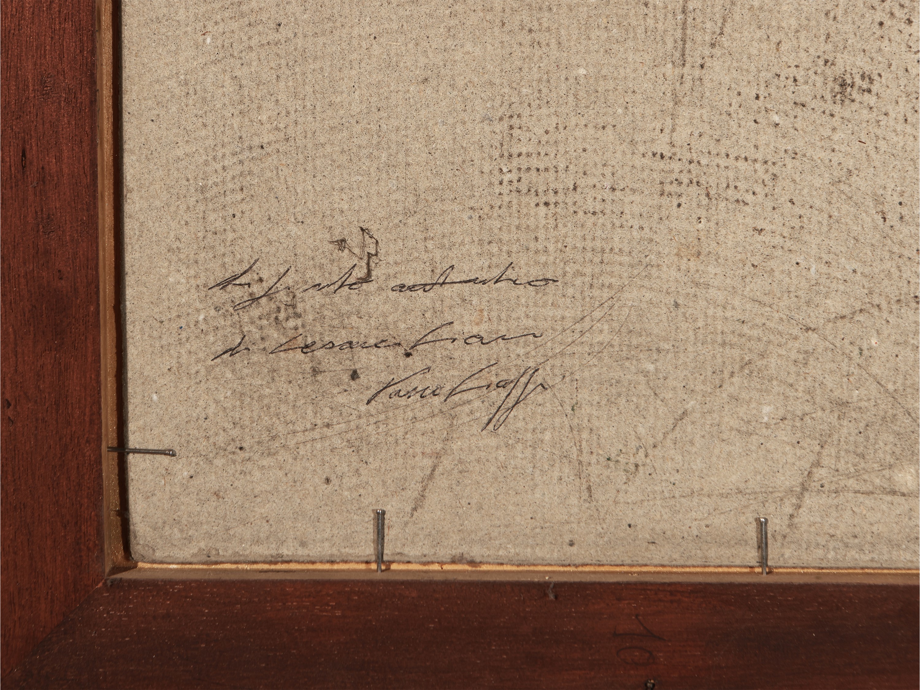 Scorcio di paese con figura