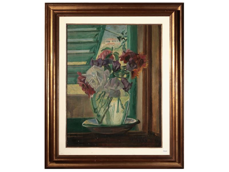 Giulio Ghelarducci - Vaso di Fiori in Interno 1933