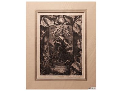 Marie De Medicis Sous la Forme De Minerve Déesse Des Arts 1708