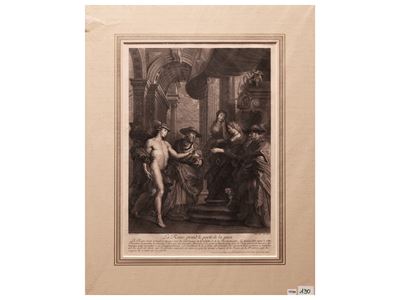 La Reine Prend le Parti De la Paix 1708