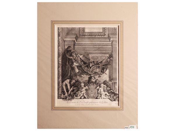 Ornemens de l'Angle qui termine la Galerie