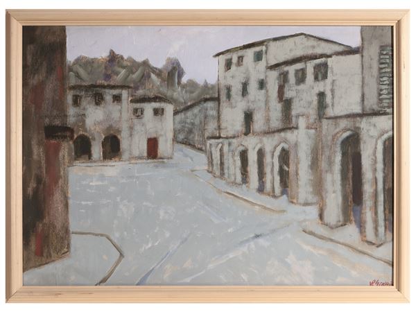 Renzo Grazzini - Piazza di Greve 1982