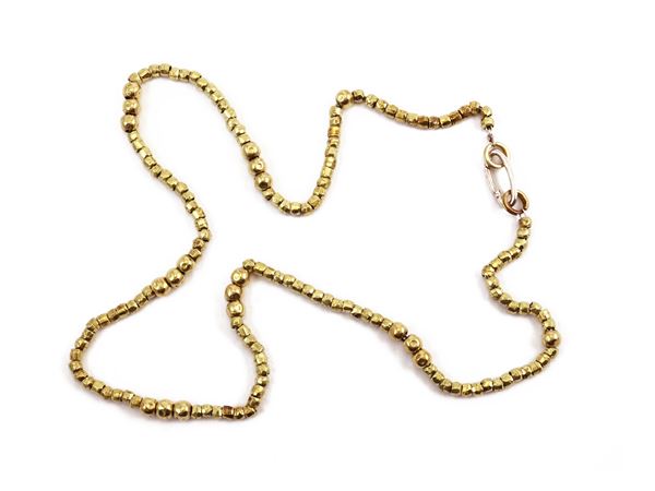Silver necklace with yellow gold charm signed DoDo  - Auction Jewels and Watches - Maison Bibelot - Casa d'Aste Firenze - Milano