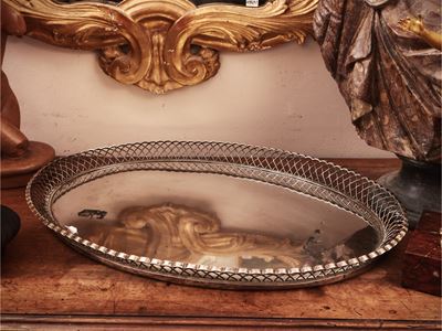 Importante Vassoio in Argento, Vincenzo Scheggi Firenze