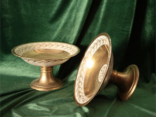 Pair of porcelain raises