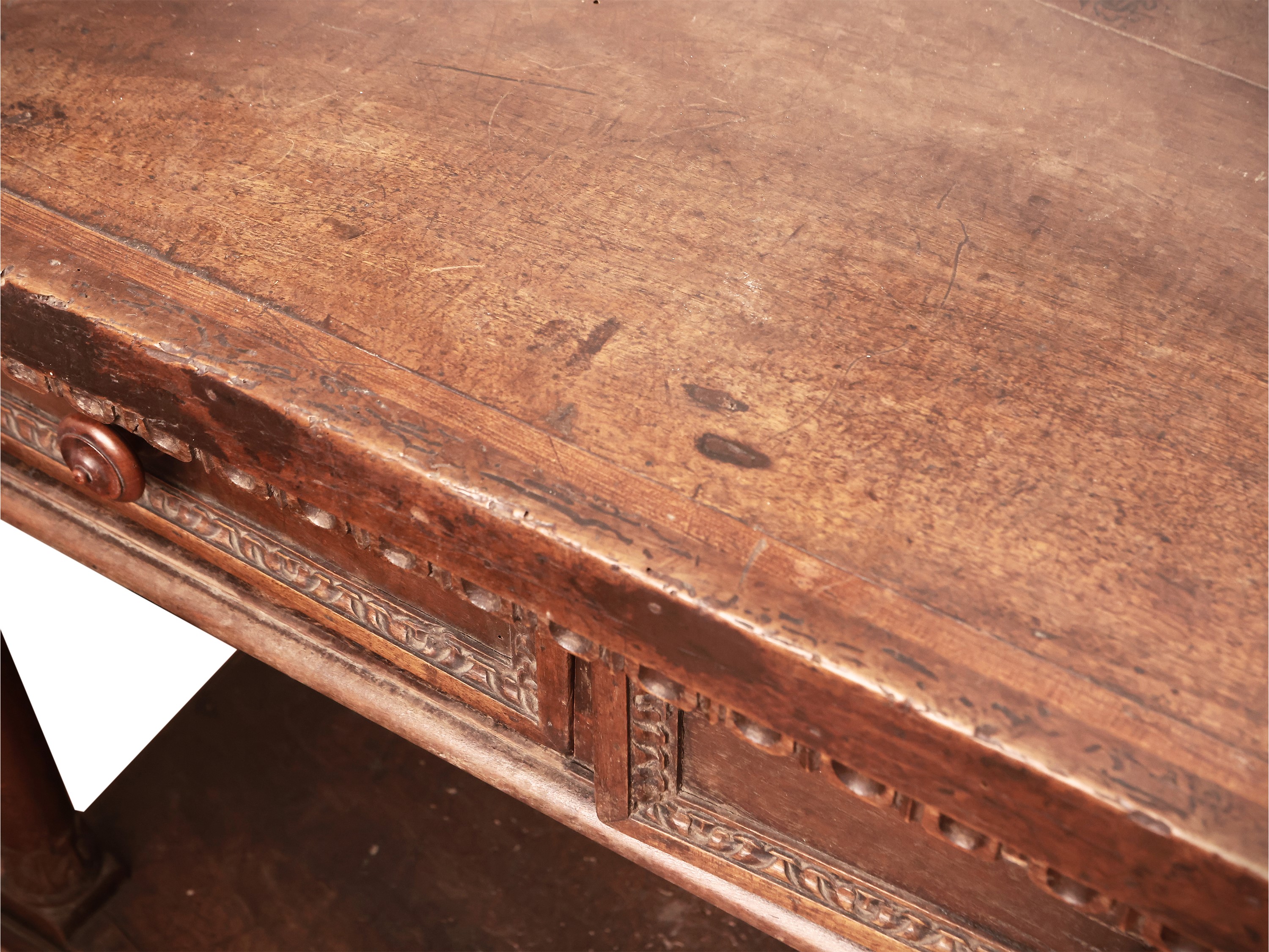 Taavolo console in noce