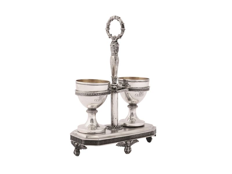 Set per Uova alla Coque in Argento