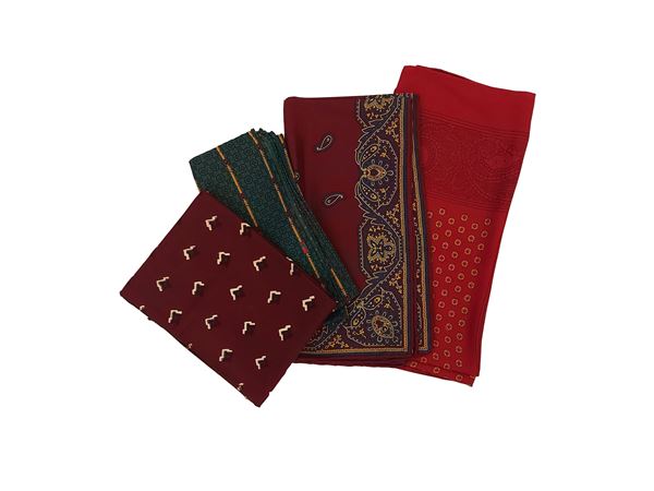 Assortment of silk men's scarf