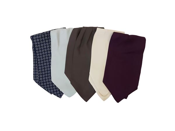 Assortment of silk men's scarf