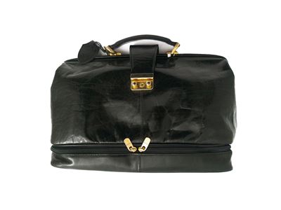 Doctor Bag in Vitello Nero