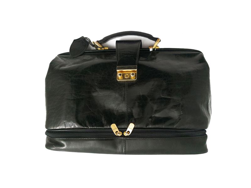 Doctor Bag in Vitello Nero