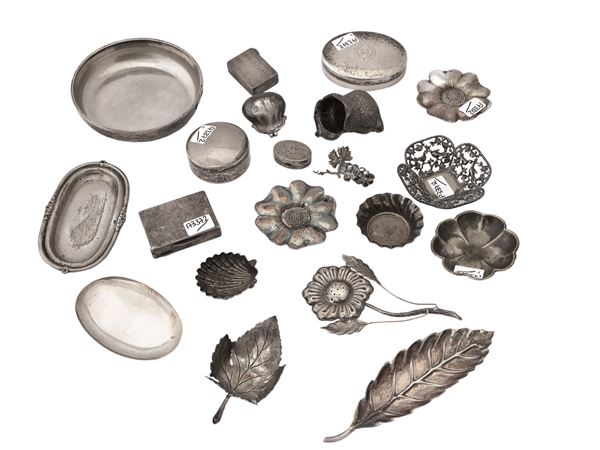Collezione di ninnoli in argento, anche 925