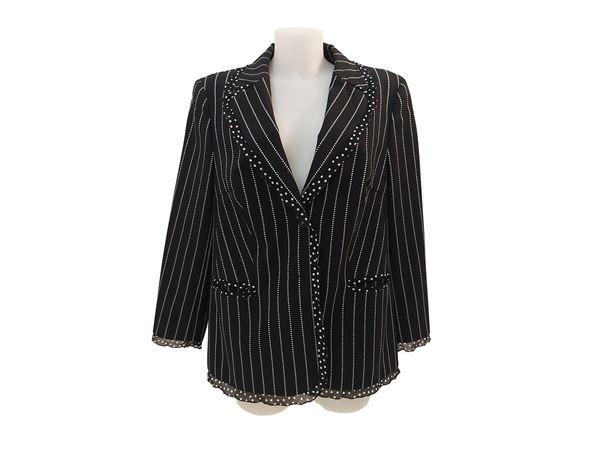 Escada - Black and white wool jacket