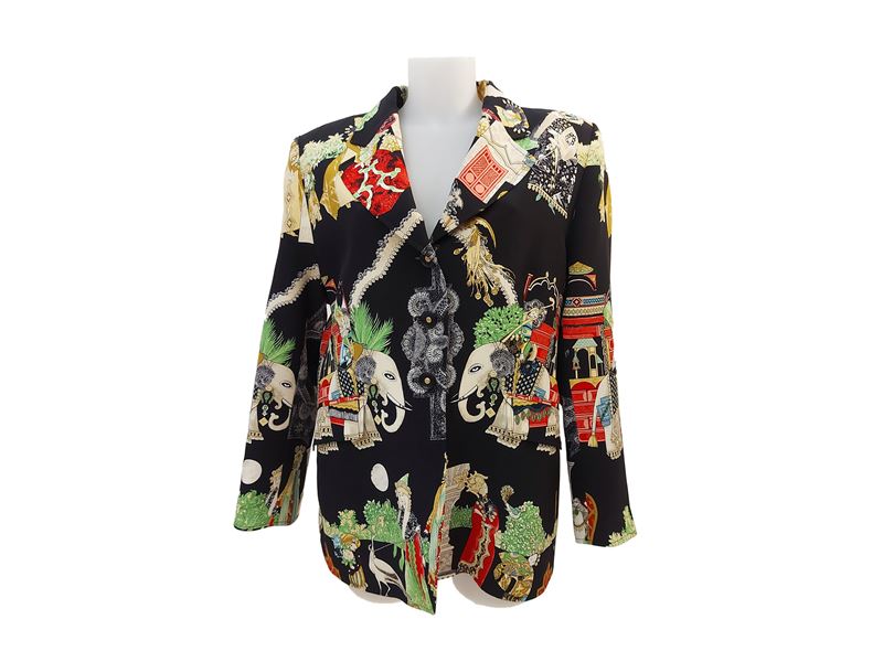 Barbara Kessels - Giacca in seta a motivo orientale