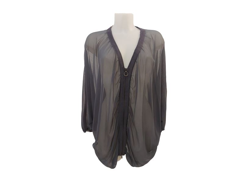 Composè casual in tulle grigio