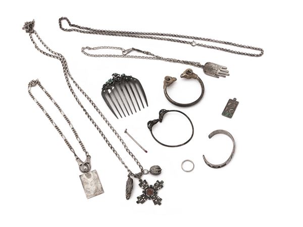 Lotto di bijoux in argento