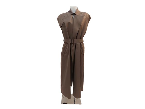 Helmut Lang - Trech shredded in Tortora cotton