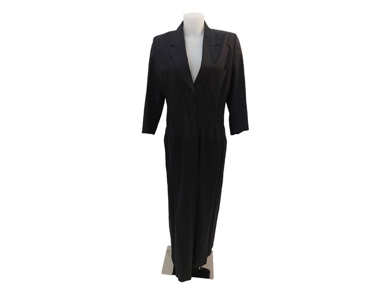 Dries Van Noten - Spolverino in Seta e Cotone Nero