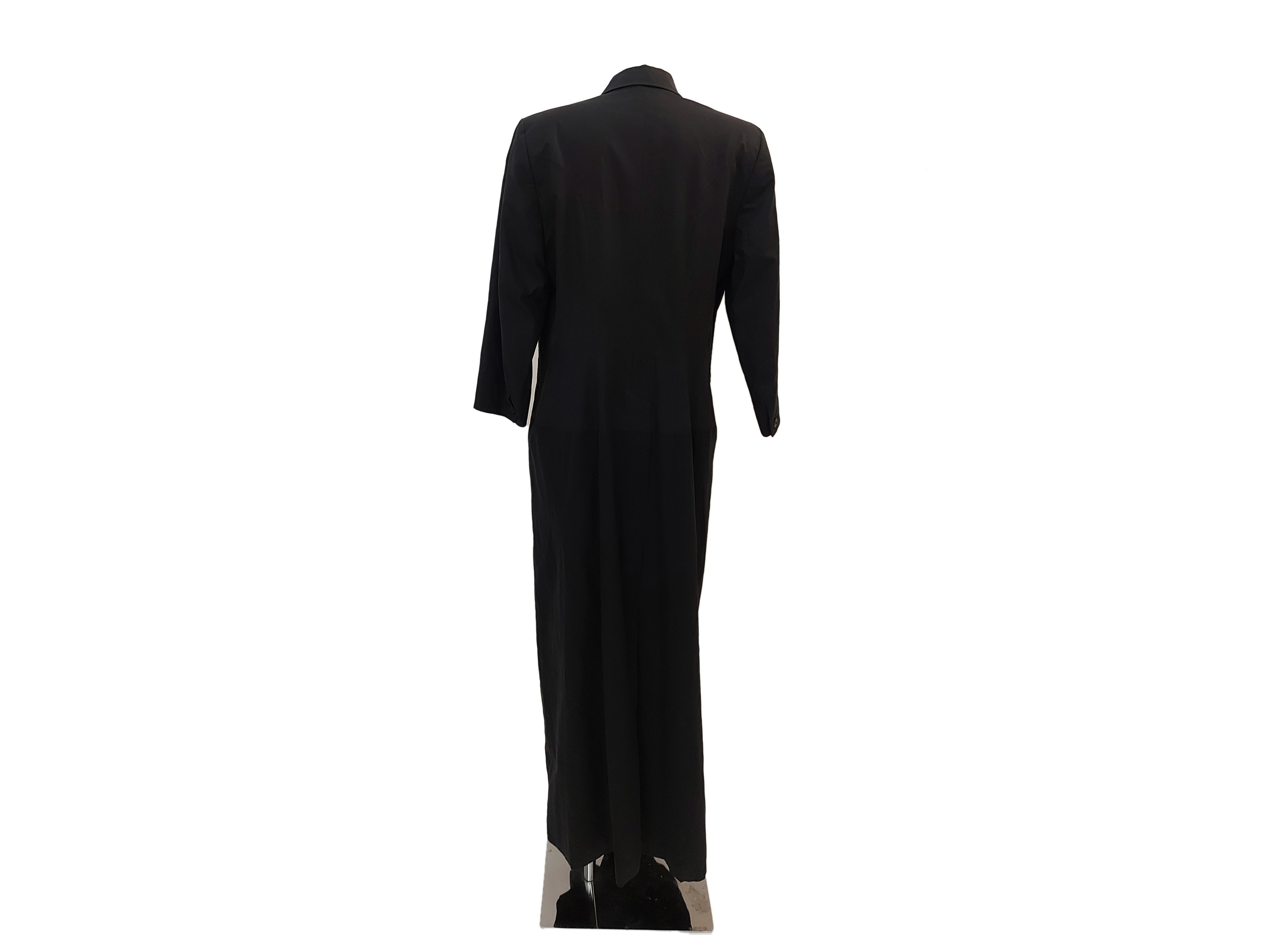 Dries Van Noten - Spolverino in Seta e Cotone Nero