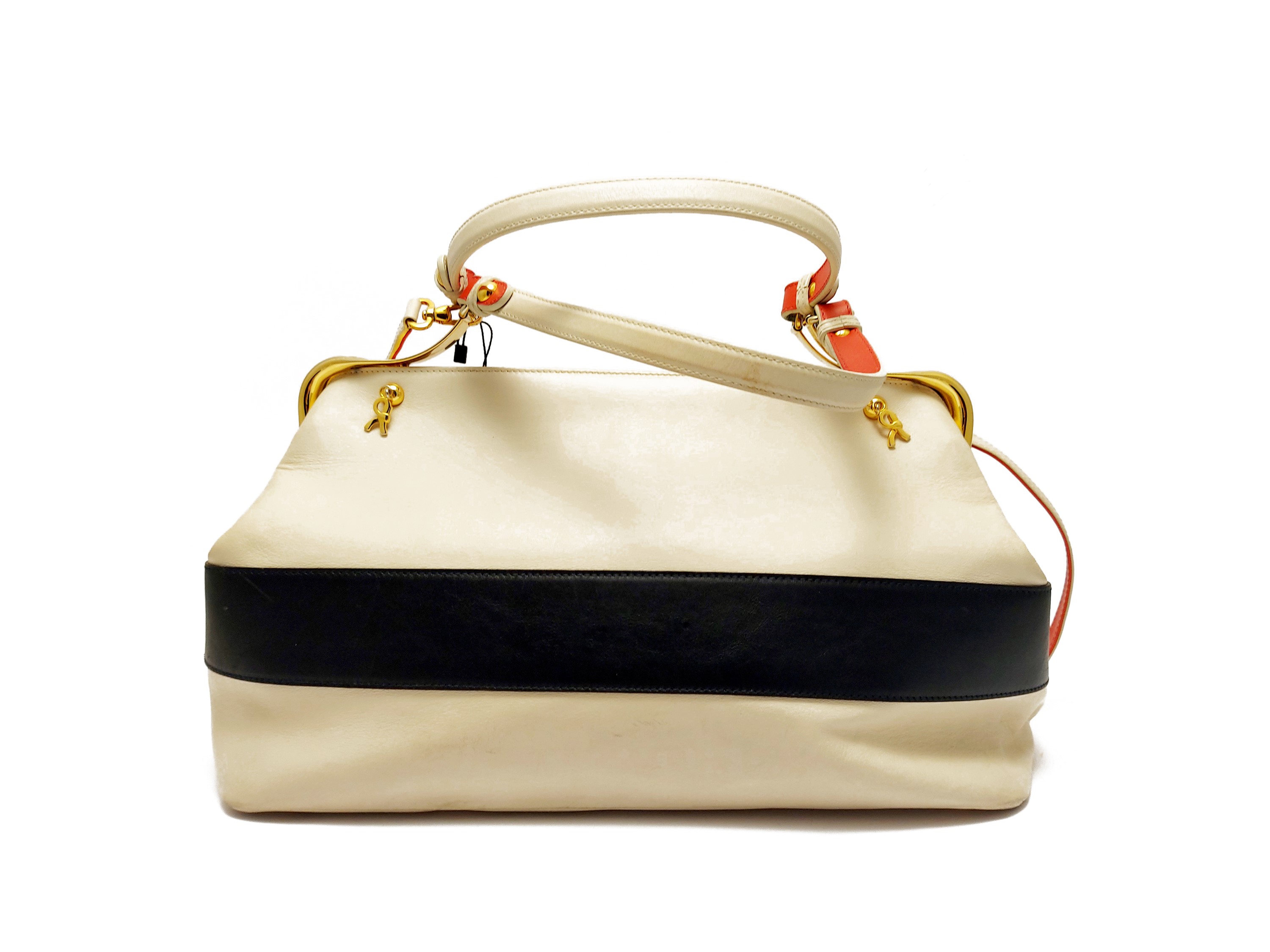 Roberta di Camerino - Borsa a mano in pelle avorio