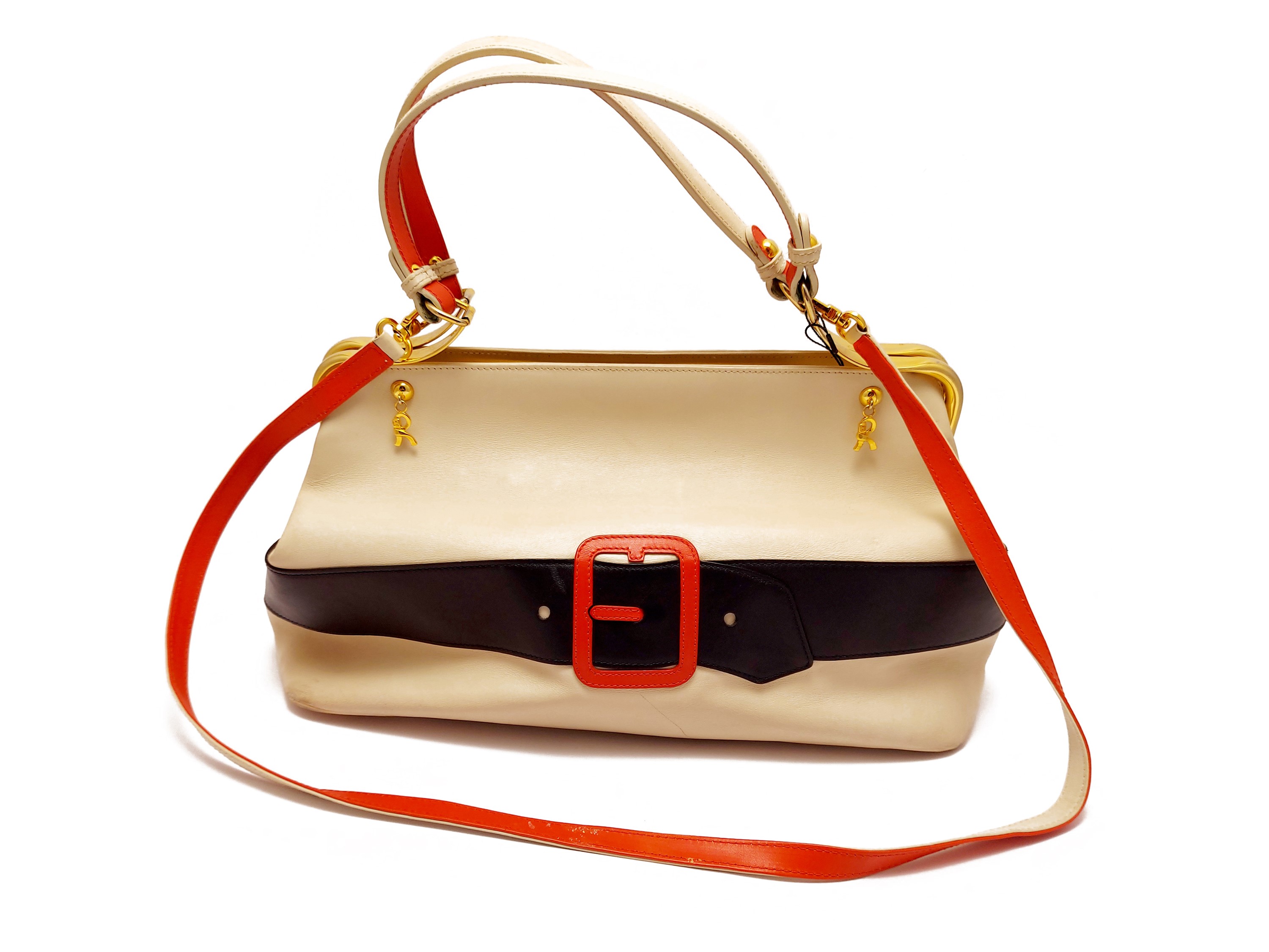 Roberta di Camerino - Borsa a mano in pelle avorio