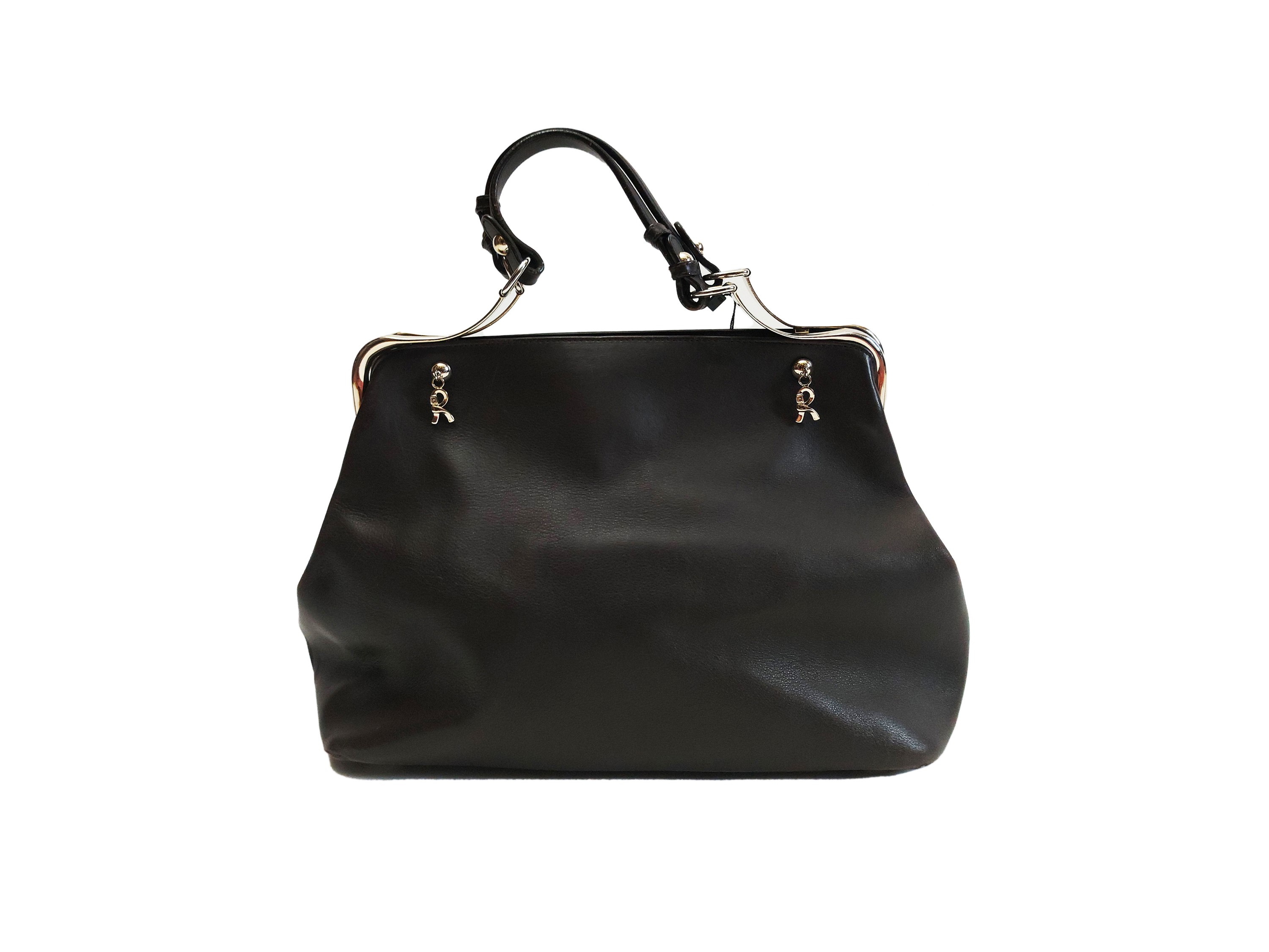 Roberta di Camerino - Borsa a mano in pelle marrone