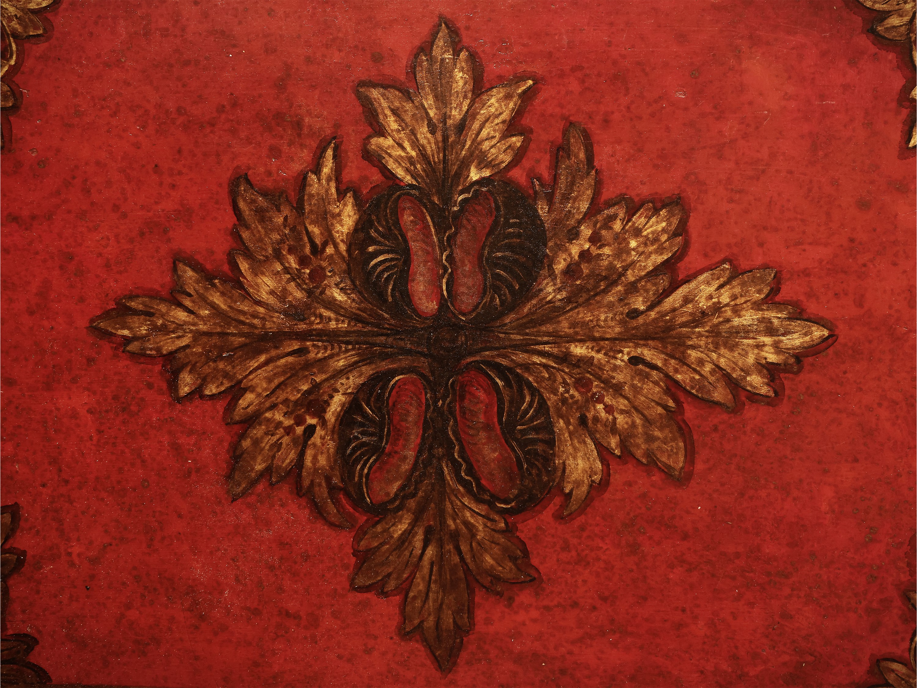 Grande vassoio in tole laccata