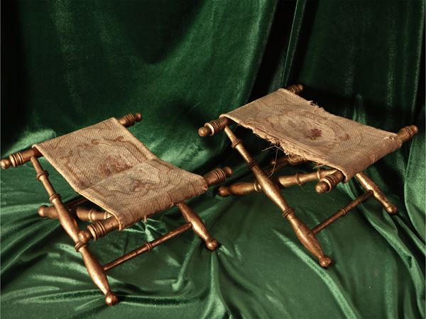Couple of miniature stools