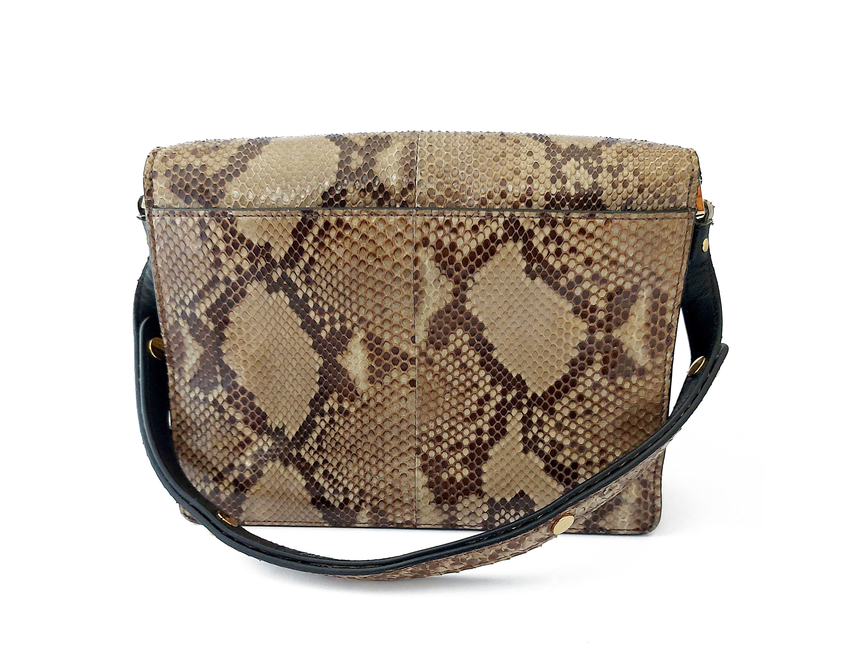 Marni - Borsa a Tracolla in Pitone Naturale