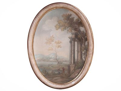 Paesaggio con Rovine Classiche e Personaggi