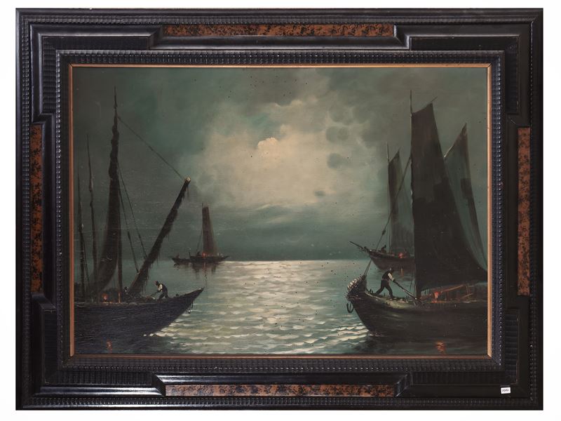 Aroldo Pratesi - Effetti di Luna Durante la Pesca