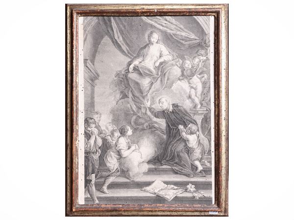 Madonna tra angeli e San Filippo Neri