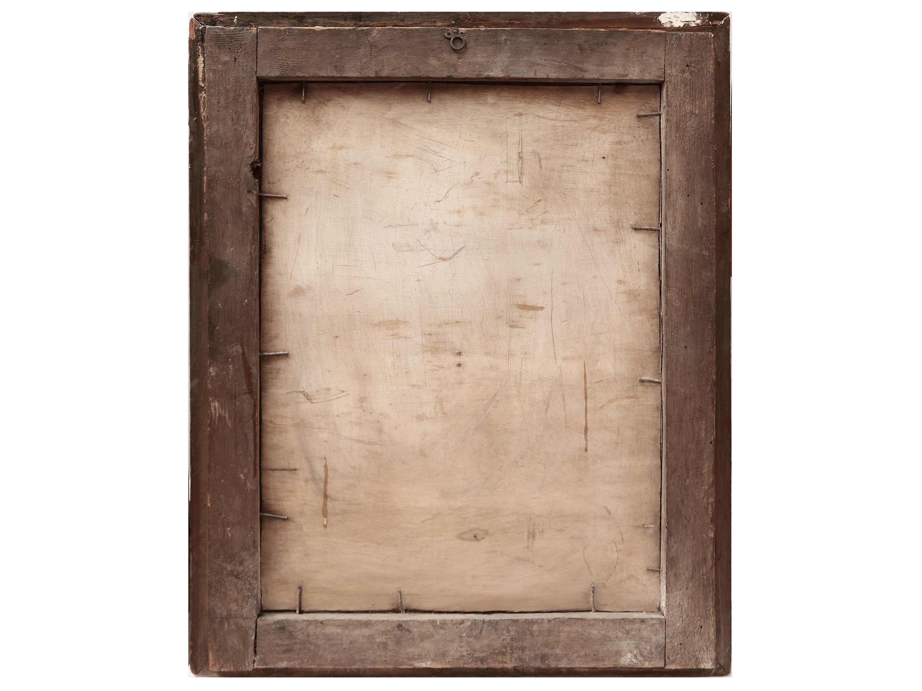 Cristo crocifisso in legno intagliato e laccato