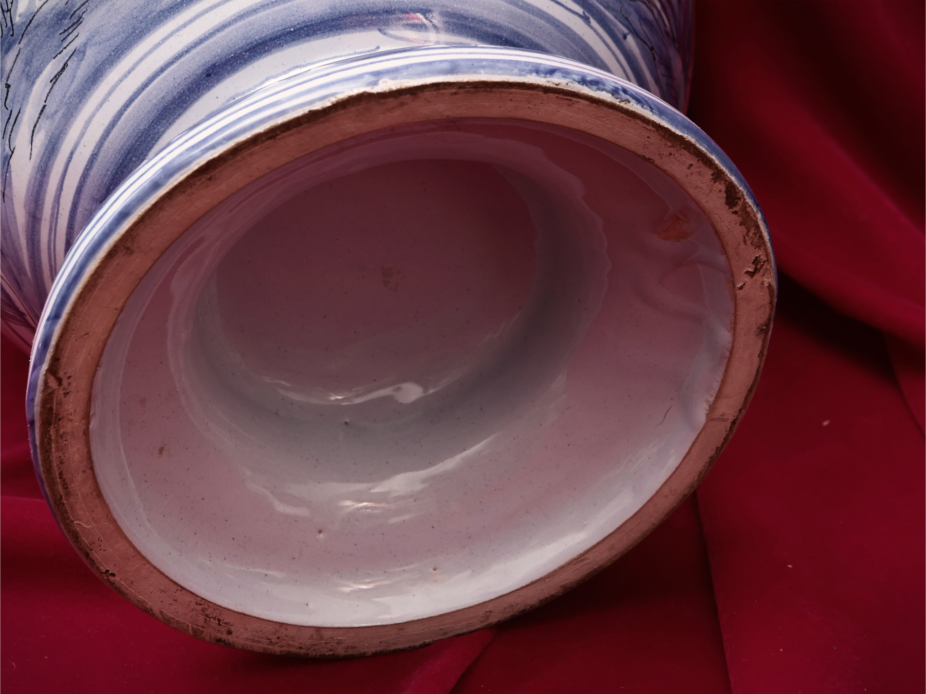 Coppia di Vasi in Terracotta Smaltata