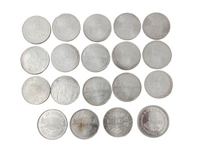 Lotto Composto da 18 Monete da 500 Scellini Austriaci in Argento