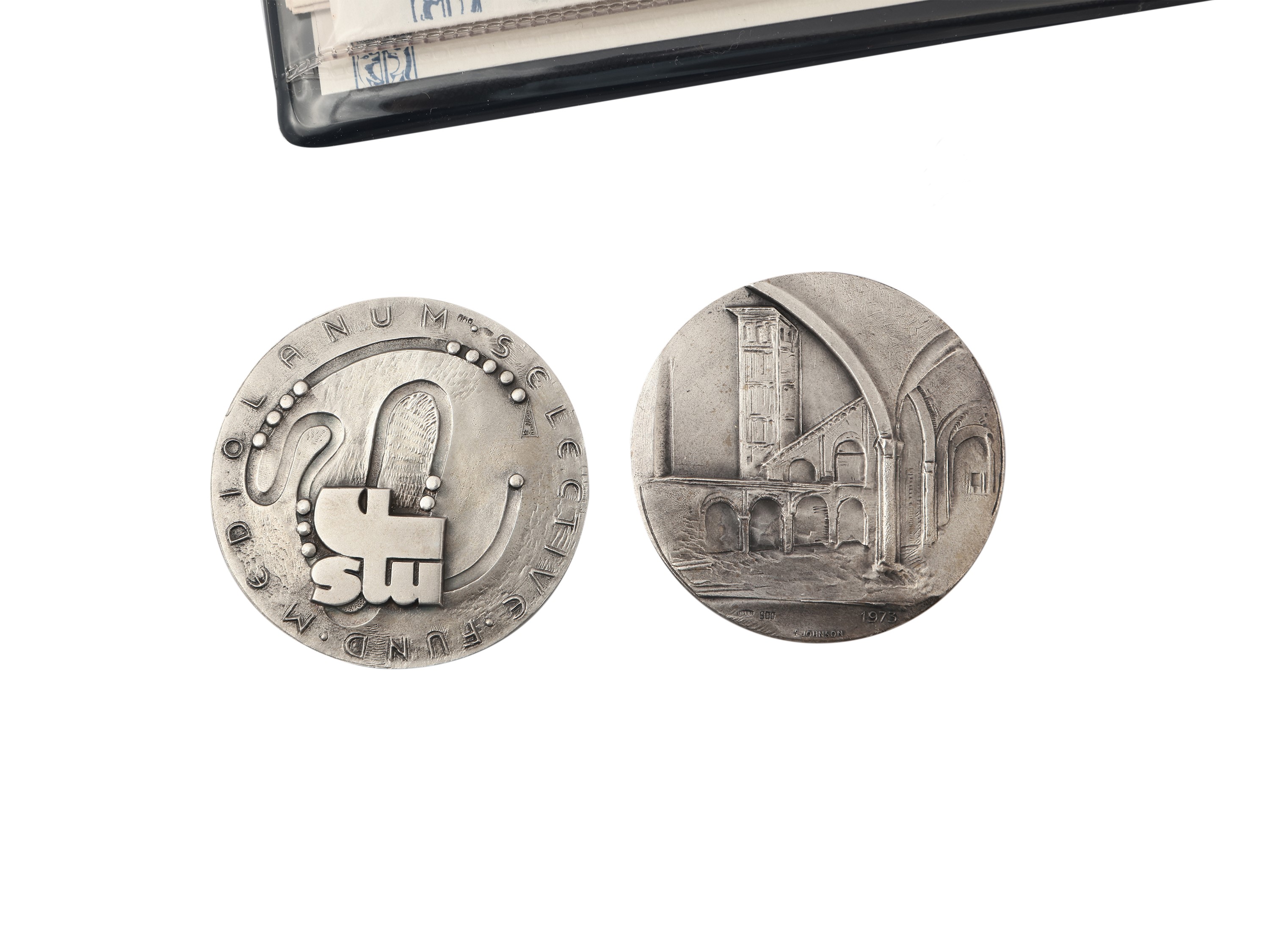 Miscellanea di medaglie in argento da collezione