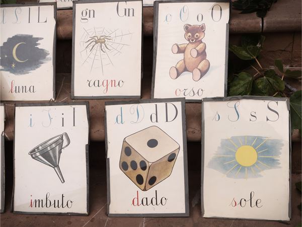 Serie di dieci stampe decorative per bambini
