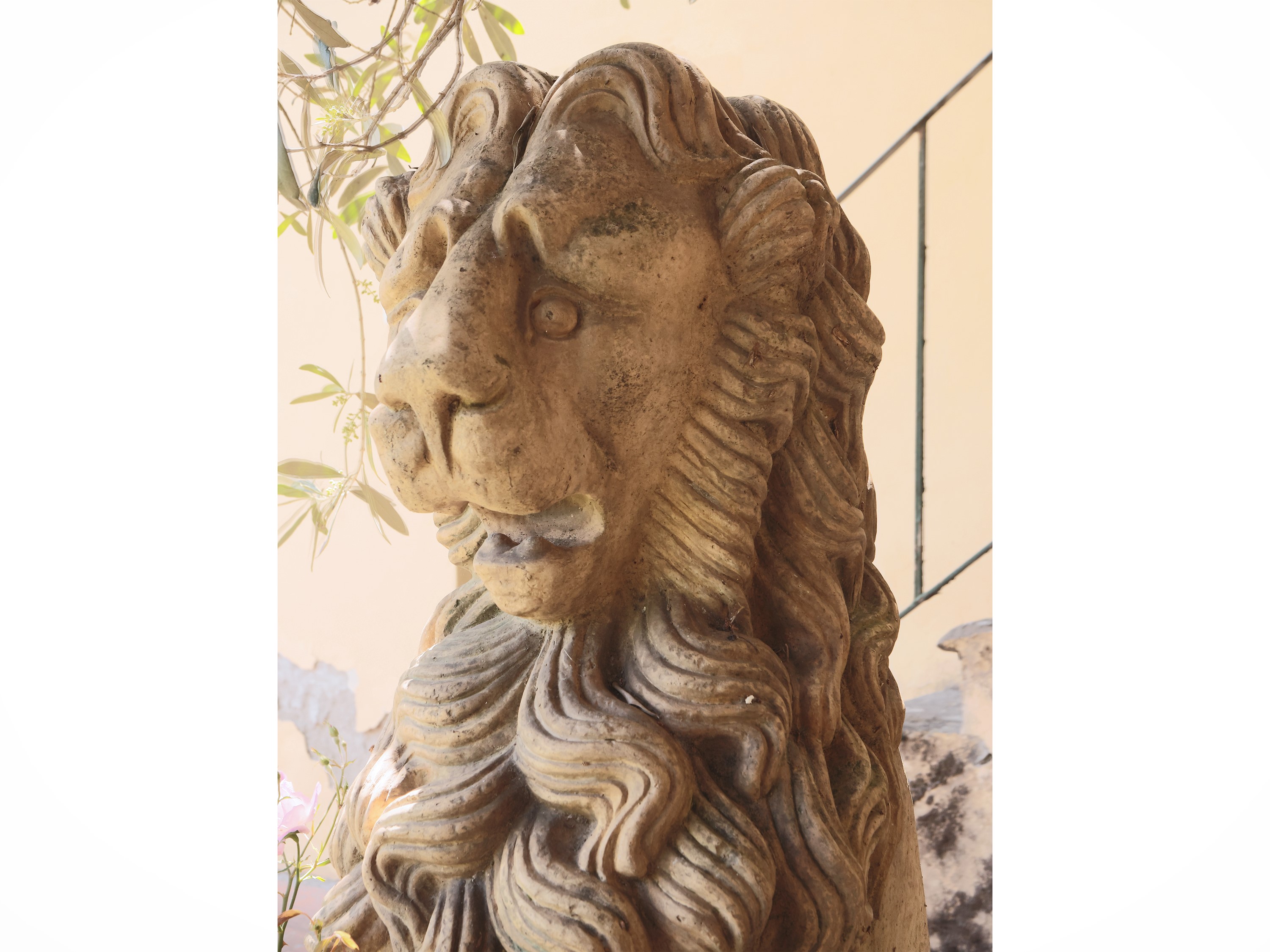 Leone da Giardino in Terracotta della Manifattura di Signa