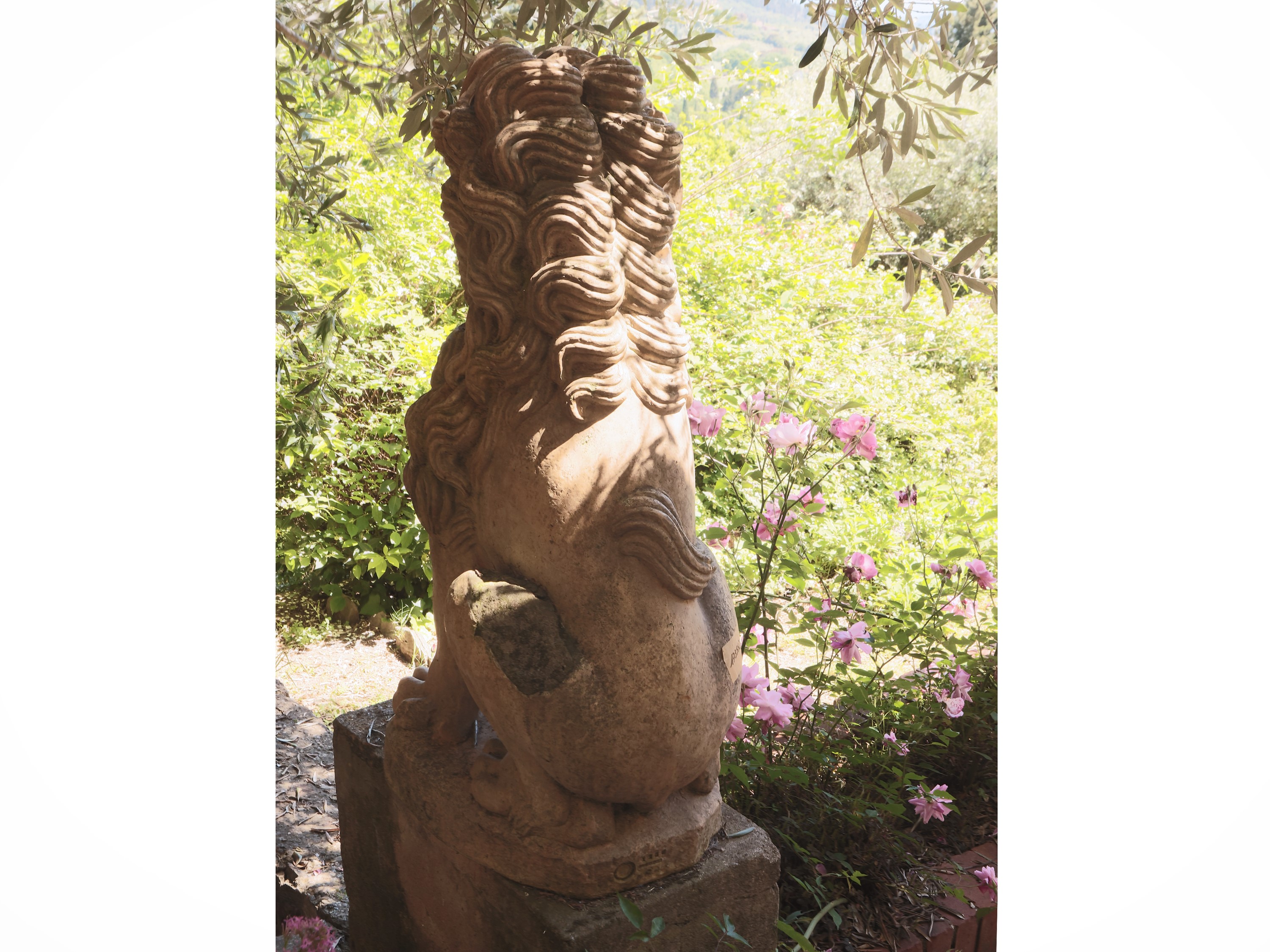 Leone da Giardino in Terracotta della Manifattura di Signa