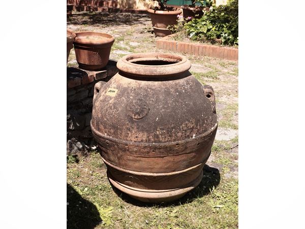 Grande orcio d'epoca in terracotta di Galestro