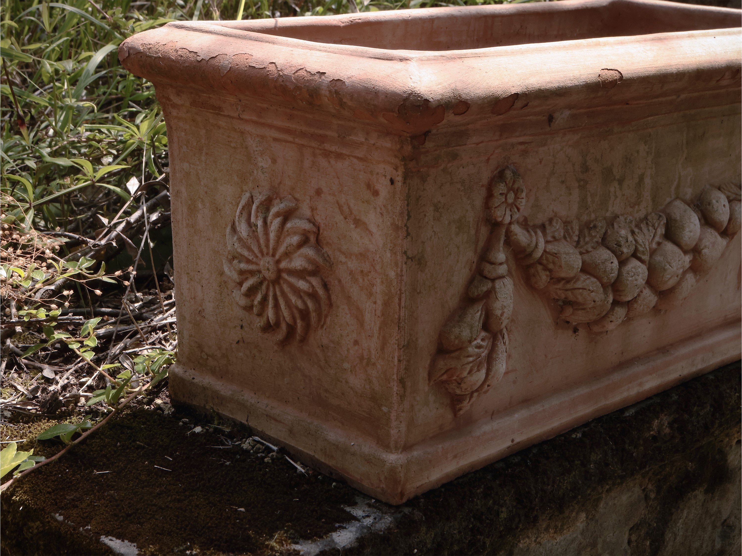 Tre Vasi a Cassetta in in Terracotta di Galestro