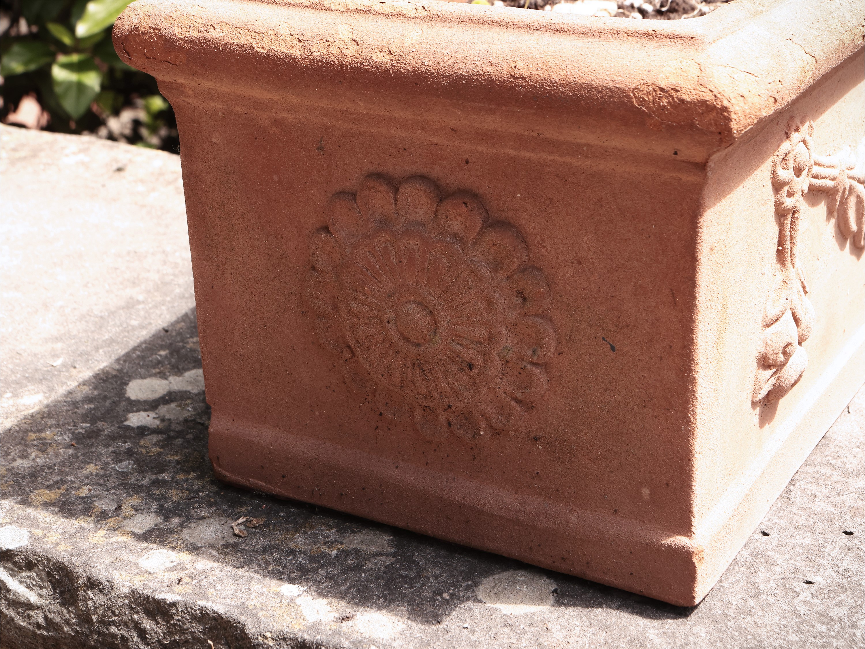 Coppia di Vasi a Cassetta in Terracotta di Galestro