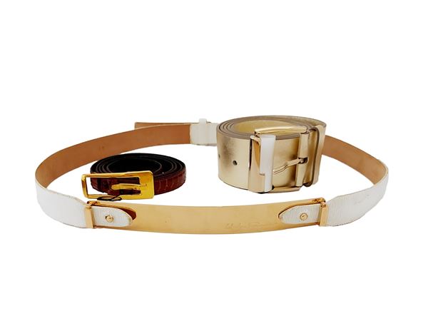 Salvatore Ferragamo - Two leather belts