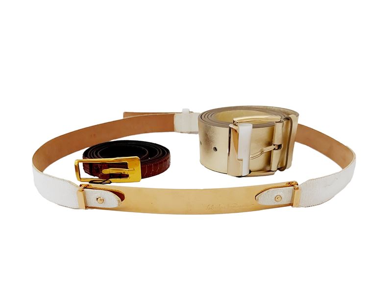 Salvatore Ferragamo - Due Cinture in Pelle